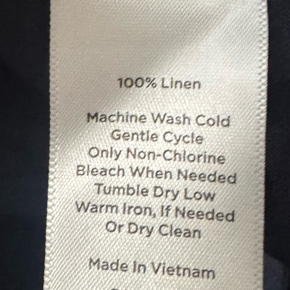 Talbots Navy Southampton Linen Pants Size 20W - Picture 6 of 6